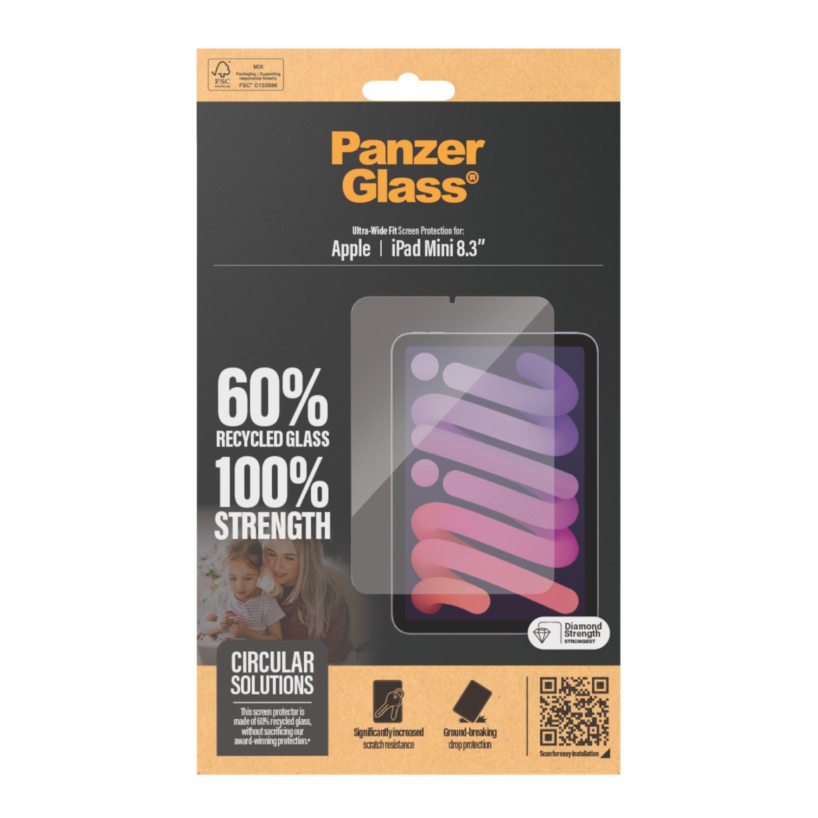 PanzerGlass® Displayschutz iPad Mini 8.3'' (2021, 2024) | Ultra-Wide Fit